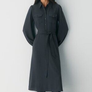 Aritzia Wilfred Songbird Dress NWT - Navy